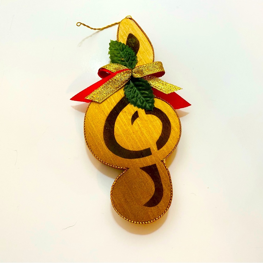 Wooden music note Christmas ornament Pier 1